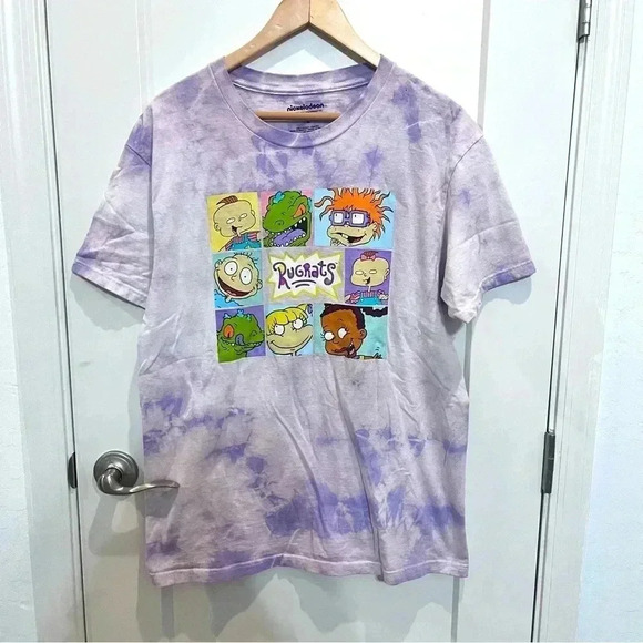 Nickelodeon Rugrats purple lavender tie dye tshirt - Picture 1 of 4